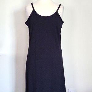 Black Slip Dress full length Size XL